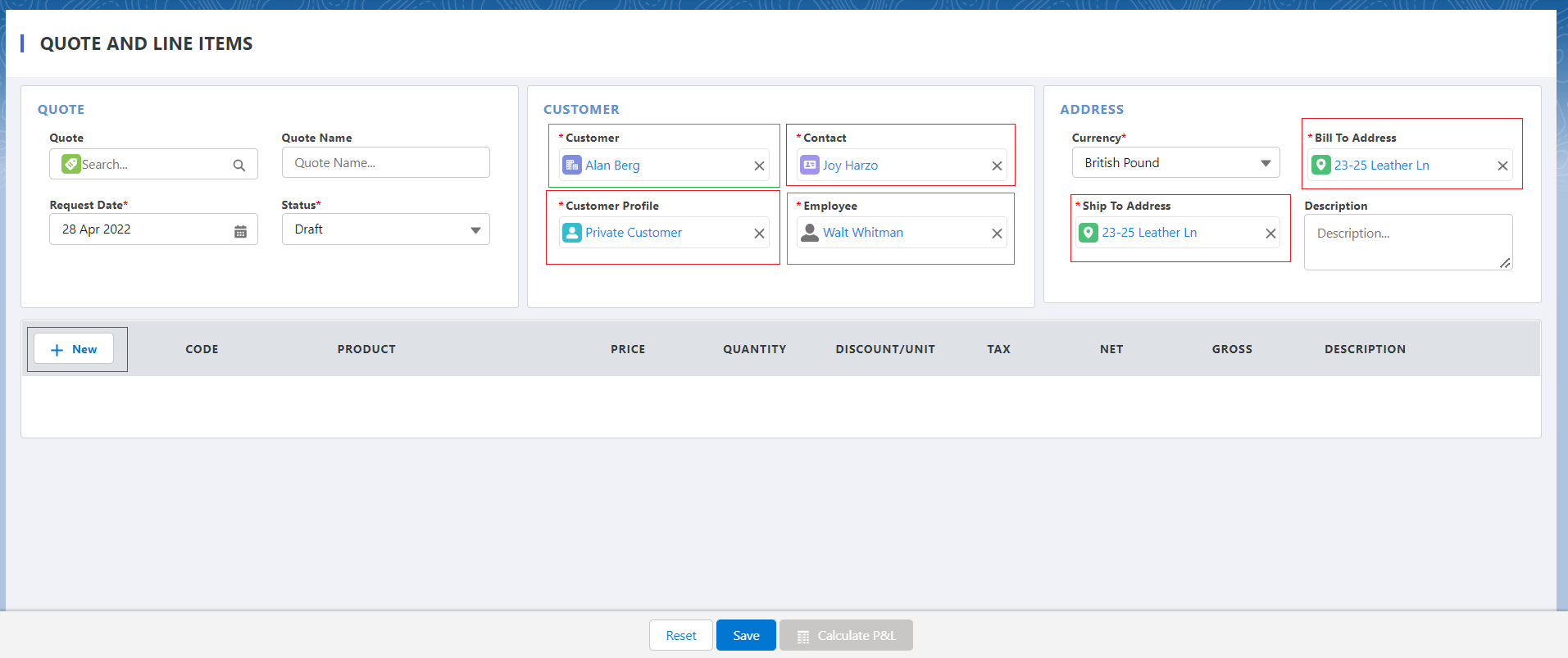 Quotes using ‘Quote Console’ – Support Axolt
